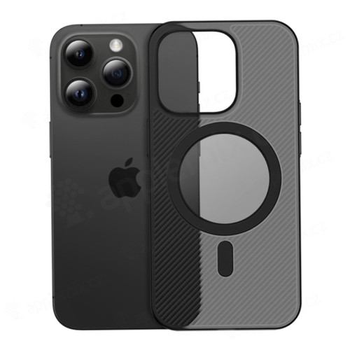 Kryt RAIGOR INVERSE pre Apple iPhone 15 Pro - Podpora MagSafe - plast / guma - čierny