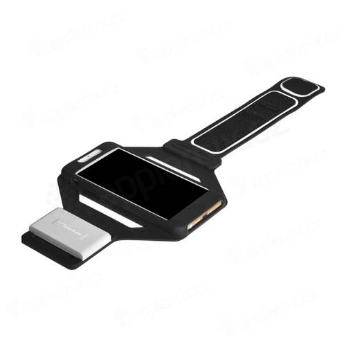 Sportovní pouzdro pro Apple iPhone 7 / 8 - silikon / neoprén - černé / šedé