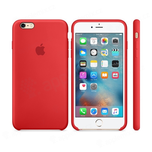 Originální kryt pro Apple iPhone 6 Plus / 6S Plus - silikonový - červený