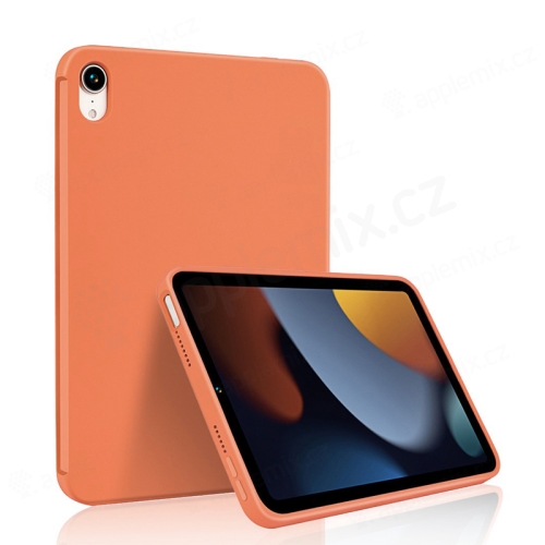 Kryt pro Apple iPad mini 6 - příjemný na dotek - silikonový - papájově oranžový