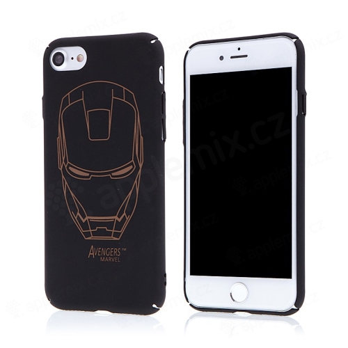 Kryt pro Apple iPhone 7 / 8 - plastový - černý - Iron Man