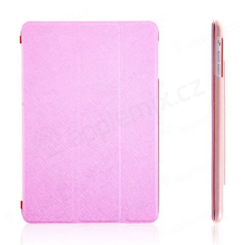 Pouzdro + Smart Cover pro Apple iPad mini / mini 2 / mini 3 - růžové