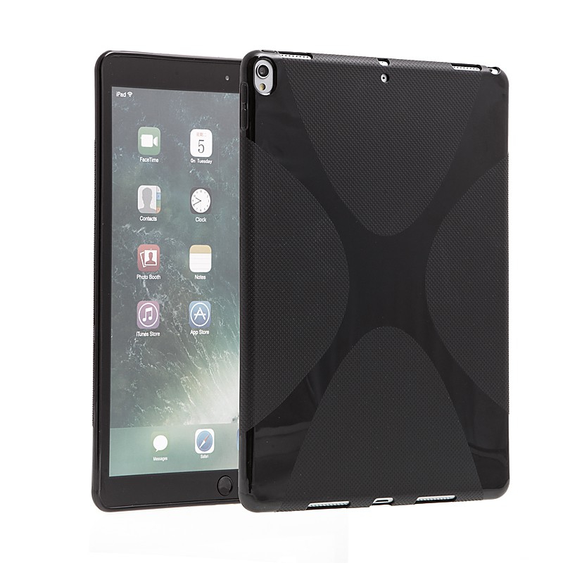 Kryt / obal pro Apple iPad Pro 10,5 - s motivem X - gumový - černý