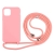Kryt pro Apple iPhone 11 Pro + barevná šňůrka - gumový - růžový