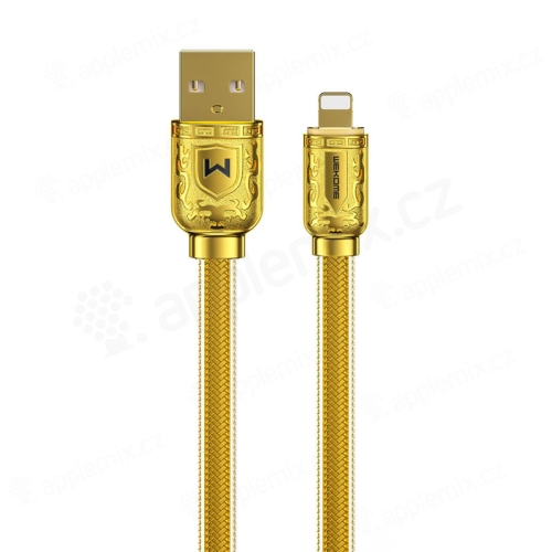 Lightning kábel WK Design pre zariadenia Apple - luxusný dizajn - USB-A - 1 m - zlatý
