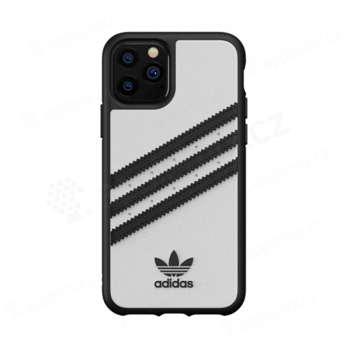 Kryt Adidas pre Apple iPhone 11 Pro - umelá koža / guma - biely / čierny