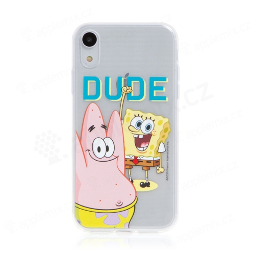 Kryt Sponge Bob pre Apple iPhone Xr - gumový - Sponge Bob s Patrickom