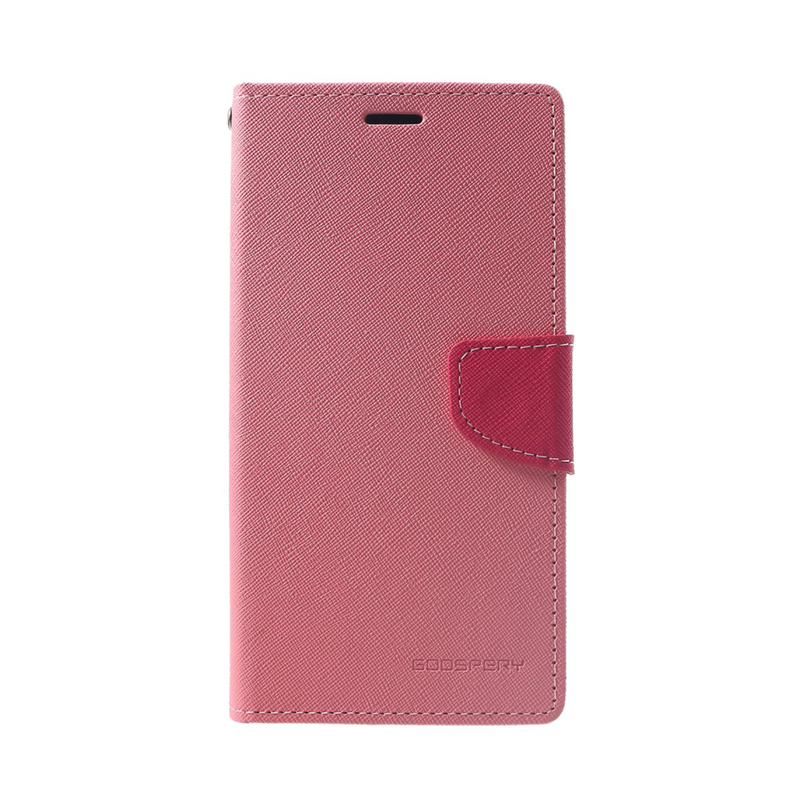 Pouzdro Mercury Fancy Diary pro Apple iPhone Xs Max - stojánek a prostor pro doklady - světle růžové