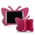 Detské puzdro pre Apple iPad mini 1 / 2 / 3 / 4 / 5 - 3D motýľ - stojan - penové - ružové