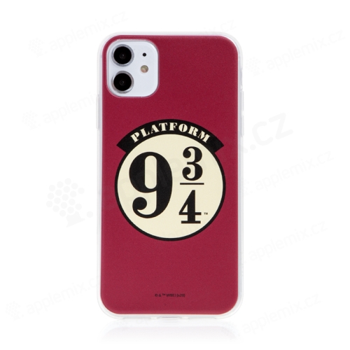 Kryt Harry Potter pre Apple iPhone 11 - gumový - platforma 9 a 3/4 - červený