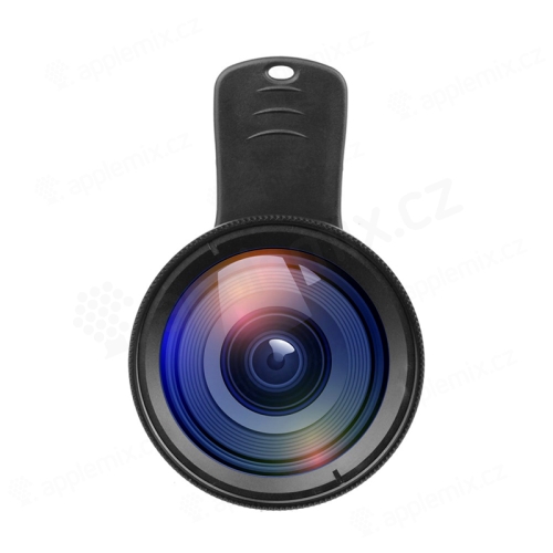 Multifunkční objektiv APEXEL - sada 2v1 - ultraširoký + makro objektiv pro Apple iPhone