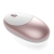 Optická bezdrôtová myš SATECHI - Bluetooth 5.0 - nabíjanie cez USB-C - ružovo zlatá / biela