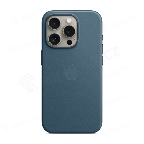 Originální kryt pro Apple iPhone 15 Pro - MagSafe - FineWoven tkanina - tichomořsky modrý
