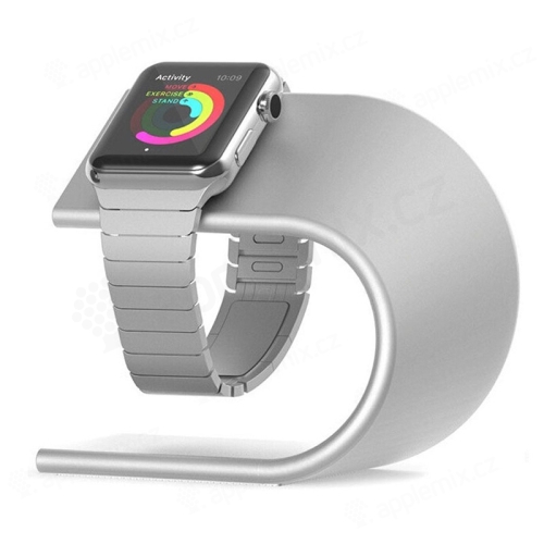 Stojánek pro Apple Watch - hliníkový - stříbrný