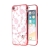 Kryt KAVARO pre Apple iPhone 7 / 8 / SE (2020) / SE (2022) - s kamienkami - plastový - kvety a včely - priehľadný / červený