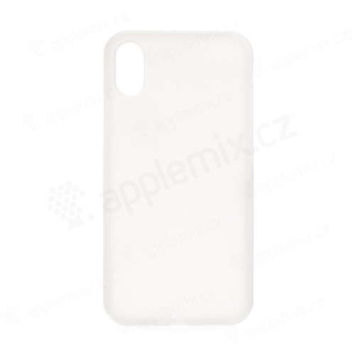Kryt pro Apple iPhone X - protiskluzový - plastový / gumový - bílý