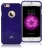 Kryt Mercury pro Apple iPhone 6 Plus / 6S Plus gumový s výřezem pro logo - jemně třpytivý - fialový