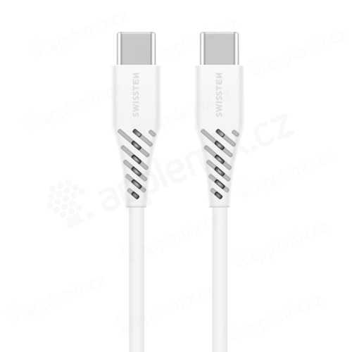 Nabíjací kábel SWISSTEN pre Apple iPhone / iPad - USB-C / USB-C - 1 m - biely