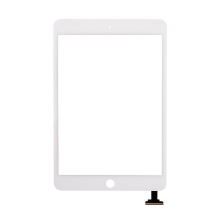 Dotykové sklo (touch screen) pro Apple iPad mini / mini 2 (Retina) bez IC konektoru - bílé - kvalita A+