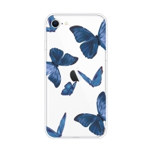 Kryt pro Apple iPhone 7 / 8 / SE (2020) / SE (2022) - gumový - modří motýli