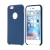 Kryt pro Apple iPhone 6 / 6S - gumový - příjemný na dotek - výřez pro logo - tmavě modrý