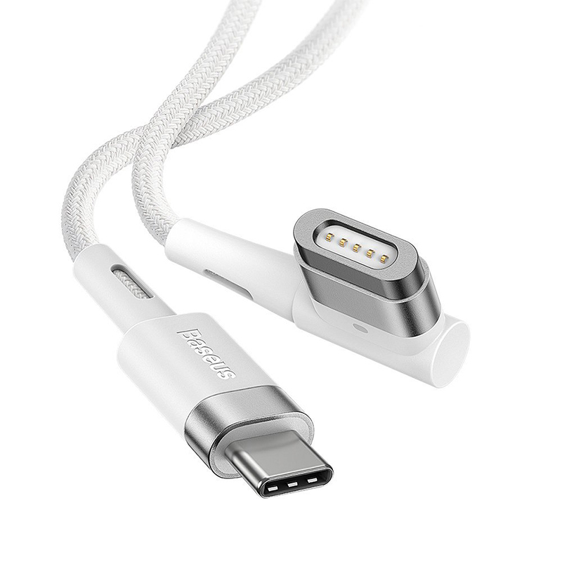 Nabíjecí kabel BASEUS pro Apple MacBook - USB-C na MagSafe 1 - tkanička - 2m - bílý