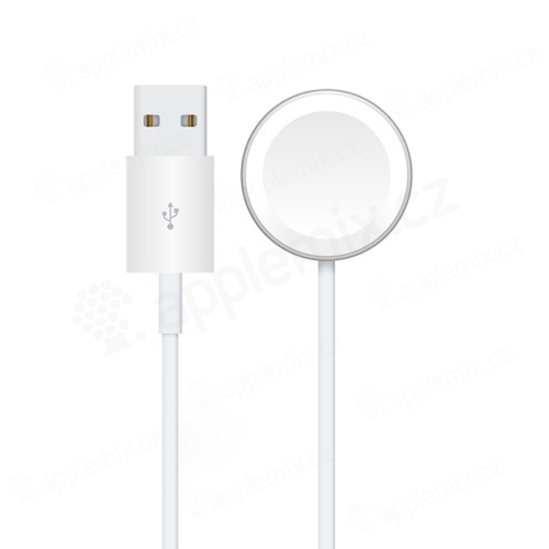 Magnetický nabíjecí kabel RHINOTECH - USB-A pro Apple Watch - 1m - bílý