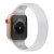 Řemínek pro Apple Watch 41mm / 40mm / 38mm - bez spony - silikonový - velikost M - bílý