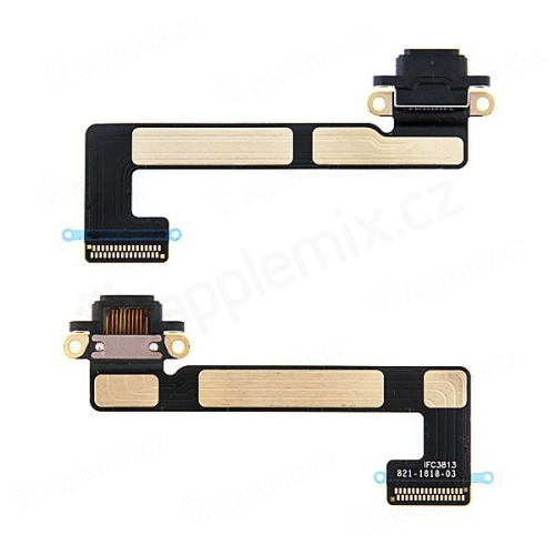 Flex kábel s konektorom Lightning pre Apple iPad mini 2 / 3 (Retina) - čierny - kvalita A+