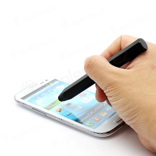 Dotykové pero / stylus pro Apple iPhone / iPad / iPod - hexagon - černé