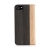 Puzdro pre Apple iPhone 7 / 8 / SE (2020) / SE (2022) - drevo - syntetická koža - čierne