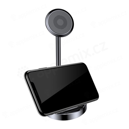 Stojánek BASEUS pro Apple iPhone - nalepovací - magnetický - kovový - černý